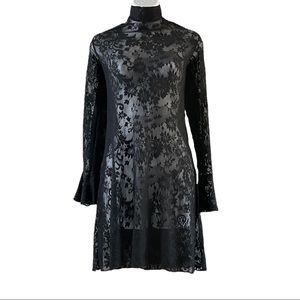 Lace Fredrick’s of Hollywood Turtleneck Dress